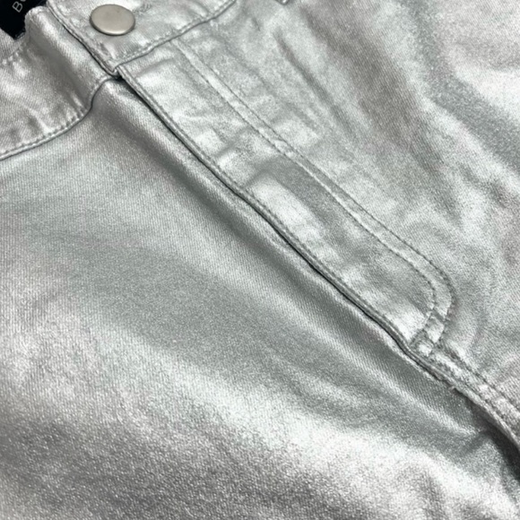 Boston Proper Metallic Coated Silver Jeans - Picture 6 of 6